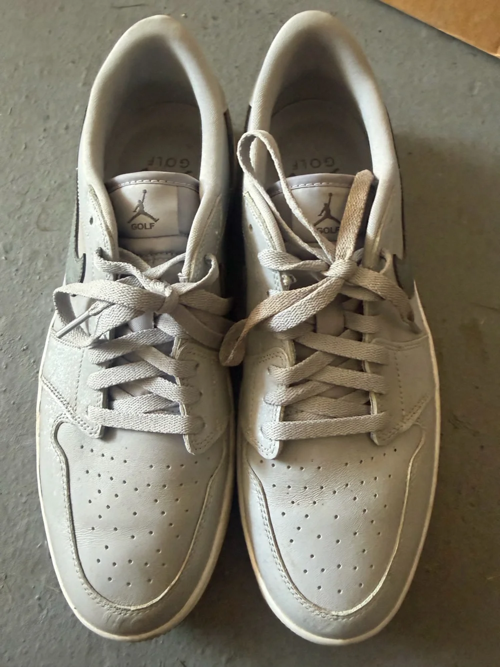 Jordan Men's Golf Sneakers in Off-White size 12